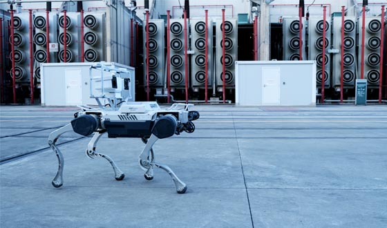 The first power patrol inspection quadruped robot with 'First Set of Equipment Certification'